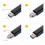 2X 5 In 1 USB 2.0 Type C/USB /Micro-USB/TF/ Memory Card Reader OTG Card Reader Adapter Mobile Phone Accessories,Black 4