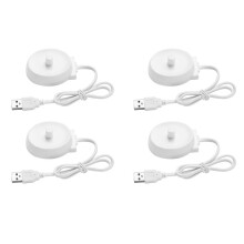 4X USB Travel Charger Dock 3757 Electric Toothbrush Charging Cradle for Oral B P2000P4000P6000P7000D10D12D16D20D34