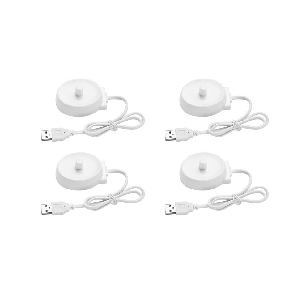 4X USB Travel Charger Dock 3757 Electric Toothbrush Charging Cradle for  Oral B P2000P4000P6000P7000D10D12D16D20D34