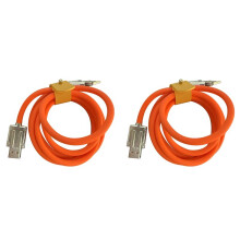 2X 120 w 6 Super Szybkie Ładowanie Typu C Płynny Silikonowy Kabel Szybki Kabel USB do Smartfona Pixel Bold Data , Pomarańczowy 1,5 M