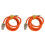 2X 120W 6A Super Fast Charge Type-C Liquid Silicone Cable Quick USB Cable ,Orange 1.5M 1