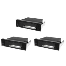 3X Universal Hot Swap Mobile Rack för 2,5-Tums eller 3,5-Tums SSD/HDD, Internt Magasin Utan Hårddisk Bakplanskåpa