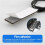 4X 9Pin USB Header Splitter with  Power Cable, Internal USB Hub Extension USB 2.0 Splitter Connector for Motherboard 4