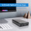 3X USB 3.0 DVD CD Case External HDD Mobile Box for 3.5 Inch  Enclosure ROM Burner EU Plug 6