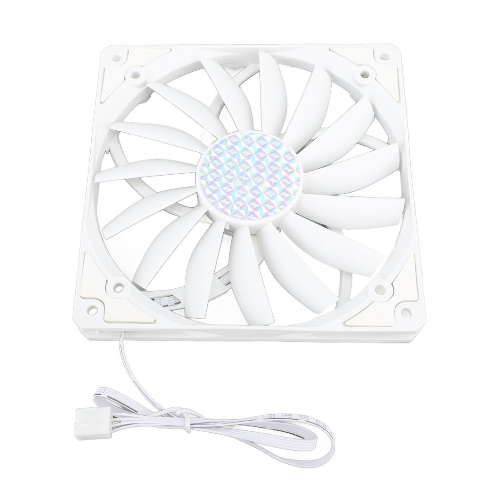 140Mm Ultra Thin 4-Pin Pwm Case Fan 12V 1100Rpm Cooling White 9311391158005
