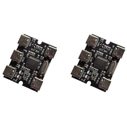 2X TYPE-C USB Expansion Board Hub Usb Hud Expansion Module 1 in 3 Out with Power Interface
