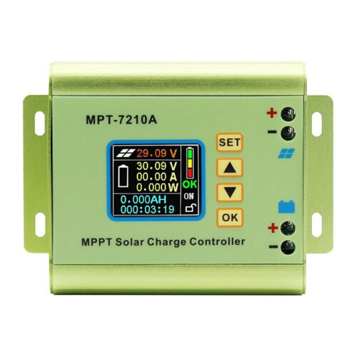 2X MPT-7210A MPPT Solar Charge Controller 24V/36V/48V/60V/72V Solar Regulator Battery Charger Panel Boost Voltage Module 2