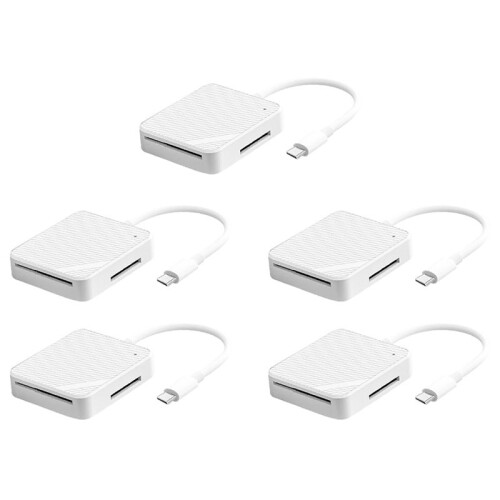 5X 4 in 1 Memory Card Reader Adapter Type C USB-C  Media OTG M2  SM XD Card Reader for Android Accessories