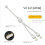 3X 5V 3-Pin Extension Cable para Computer Motherboard 1 Point 2 Hub Cable Connection Extension ARGB Splitter, Branco 2