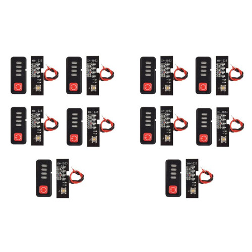 10 Set Electric Drill Battery Indicator LED Display for  18V/101V Lithium Batteries 18650 Capacity Visual Tool