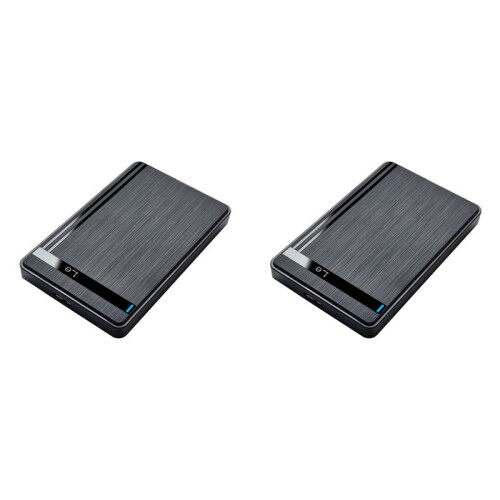 2X Gabinete para HDD SSD de 2,5 Polegadas USB 3.0 para , Gabinete para Disco Rígido Externo para Laptop, Desktop, PC, Transferência de Dados em