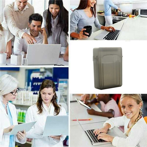 3pcs 2.5 Inch SSD HDD Enclosure Case Hard Drive Disk Protective Case Enclosure Box for Solid State Drive Case(Black) 2