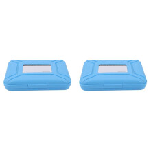 2X Orico Phx35-V1 3.5 Zoll Fest Platten Laufwerk Schutz Kasten Sdd Aufbewahrungs Koffer Hdd Trage Koffer mit Eva Schwamm Matten Unterstuetzung