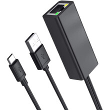 3X Ethernet Adapter with Power Cable for TV Stick (2Nd Gen), 4K Stick,TV Square, Micro-USB to RJ45 Wired LAN Adapter