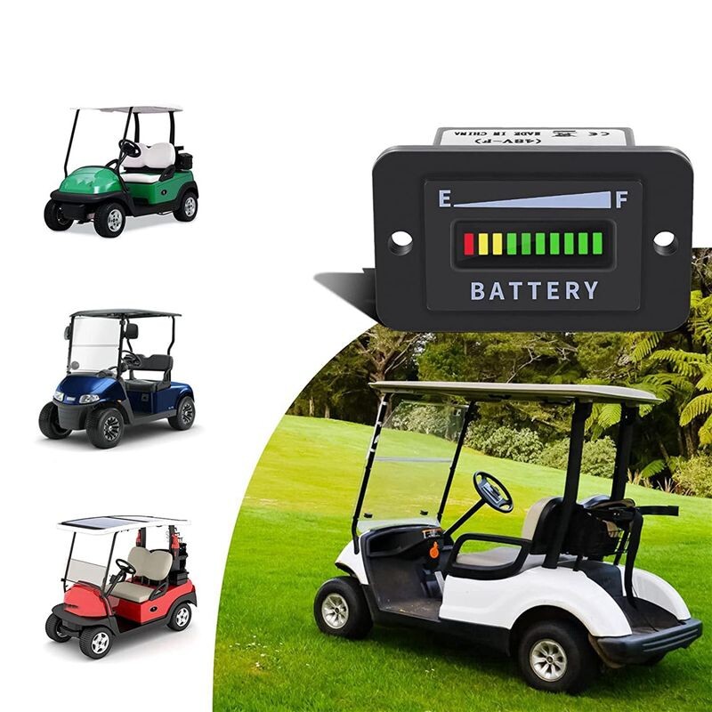 4X Cart Battery Meter 48V LED Battery Indicator Battery Gauge Battery ...