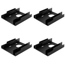 4pcs 3.5 Inch to 2.5 Inch SSD/HDD Hard Drive Drive Bay Adapter Mounting Bracket Converter,Double Bay