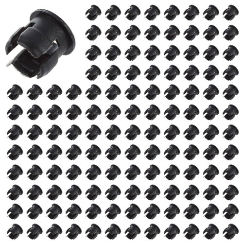 250pcs 5mm Black Plastic LED Holder Case Clip Display Panel
