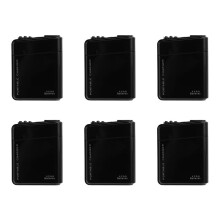 6Stück Schwarze 4X AA Batterie Tragbar Notstrom Aufladeeinheit USB Fuer Handy