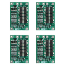 4X Scheda di Protezione 3S 40A per Cacciavite Scheda Batteria 12V Li-Ion 18650 BMS con Modulo Batteria Liion Balance