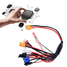 4X Ocho en RC Lipo Cargador de BateríA Cable Divisor Conector Adaptador XT60 Enchufe A JST T Enchufe XT60 EC3 Futabas Tamiyas