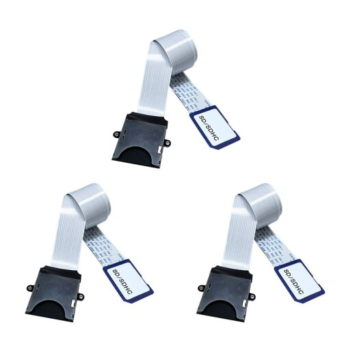 3X  to  Card Extension Cable Card Read Adapter Flexible Extender Micro- to /SDHC/SDXC