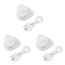 3X for Oral B Toothbrush Replacement Charger Power Supply Inductive Charging Holder Model 3757 USB Cable White