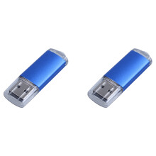 2X 256 MB USB 2.0 Flash U Disco Azul