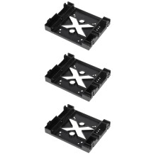 3X 5.25 Optical Drive Position 2.5 Inch to 3.5 Inch SSD 8CM Fan HDD Adapter Tray Dock Hard Drive Holder for PC Enclosure