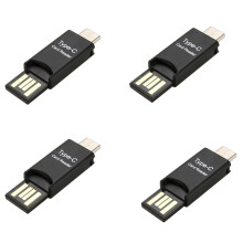 4X USB 3.1 Type C USB-C to Micro- TF Card Reader Adapter for  PC Cellphone