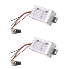2X Controlador de Velocidad del Motor DC9V 12V 24V 48V 60V 20A PWM Controlador de Velocidad del Motor Controlador Regulador 0-1200W Corriente