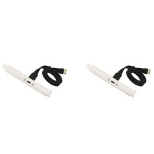 2X Câble D'Extension D'En-Tête de Panneau Avant USB 3.1 Type C, Câble Type E Vers USB 3.1 Type C, Câble Adaptateur Interne, avec Panneau (50 cm)