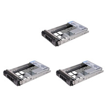 3pcs 3.5 Inch Hard Drive Caddy Tray for  PowerEdge Servers - with 2.5 Inch HDD Adapter NVMe SSD SAS  Bracket
