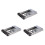 3X Bandeja de Suporte de Disco Rígido de 3,5 Polegadas para Servidores  PowerEdge - com Adaptador de HDD de 2,5 Polegadas NVMe SSD SAS 1