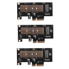 3X M.2 NVME SSD Zu PCIe 4.0 Adapter Karte 64Gbps SSD PCIe4.0 X4 Adapter für Desktop PC PCI-E GEN4 Vollgas