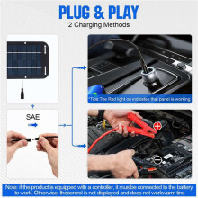 3X 12V 30W Portable Solar Panel Car Boat Power Solar Panel Battery Charger Maintainer for Car Motorcycle Tractor Boat RV