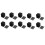 100PC 18650 Battery 4X5 Cell Spacer Radiating Shell Plastic Holder Bracket 18.4mm 1