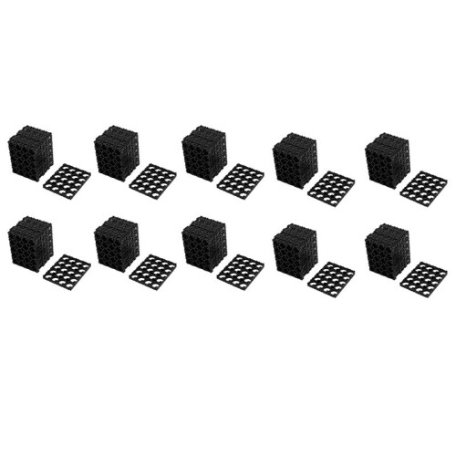 100PC 18650 Battery 4X5 Cell Spacer Radiating Shell Plastic Holder Bracket 18.4mm