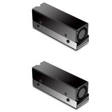 2X M.2 SSD NVMe Kylfläns M2 2280 Solid State Disk Luftcirkulationsradiator med Fläkt Aluminium Kylfläns Thermal Pad Cooler