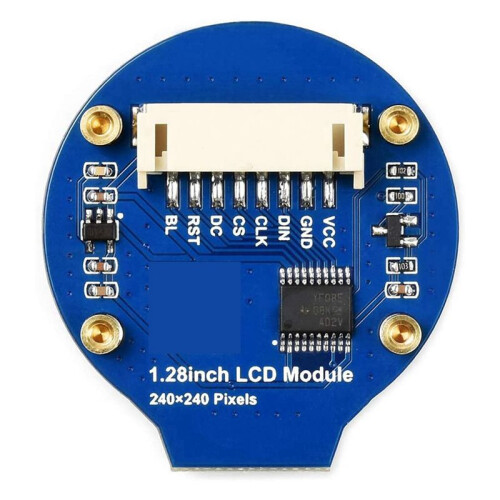 8pcs 1.28Inch Round Display LCD Screen Module GC9A01 SPI Communication RGB 65K Color Support for Raspberry 1