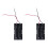 2X Plastic 2 x 3.7 V 18650 Battery Holder Case Black 1