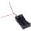 2X Plastic 2 x 3.7 V 18650 Battery Holder Case Black 2