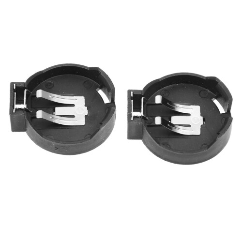 40 Pcs CR2450 Coin Cell Button Battery Socket Holder Case 2 Pins Black 1