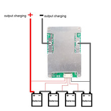 6X 4S Lithium Battery Protection Board 12.8V 120A BMS Lithium Iron Phosphate Battery Charger Board for Lifepo4