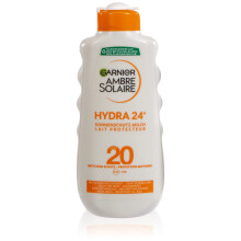 Garnier Ambre Solaire Protective Sun Milk Spf 20 – 200 Ml, Lightweight Non-Greasy Sunscreen For Fair To Lightly Tanned Skin