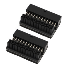 2 Stück ATX 24-Pin Rechtswinkel-Adapter 5,4 3,5 2 cm