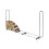 wolfcraft Stacking Aid for Firewood I 5122000 I Size-adjustable firewood store 1