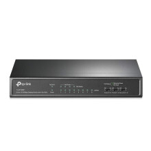 PoE Switch 8-Port 100 Mbps, 4 PoE ports up to 15.4 W for each PoE port and 57 W for all PoE ports, Metal Casing, Plug and Play, Ideal for IP
