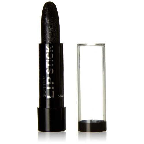 Stargazer Glitter Lipstick, Black
