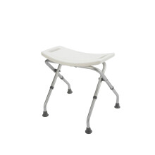Adjustable Bathroom & Shower Seat, White