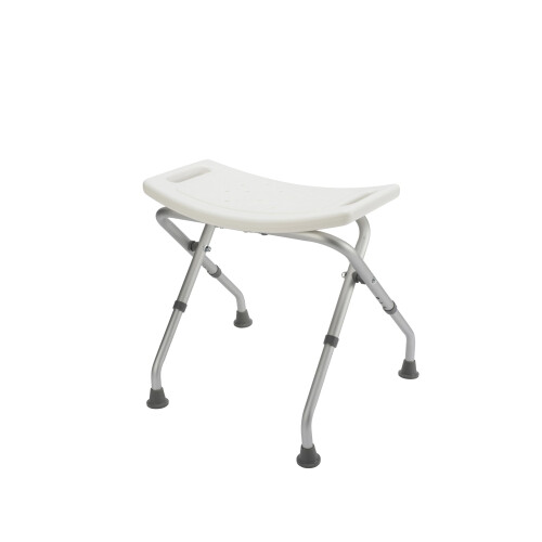 Croydex Adjustable Bathroom & Shower Seat, White
